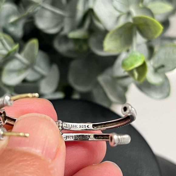 Judith Ripka Diamond Hoop earrings - Picture 11 of 14